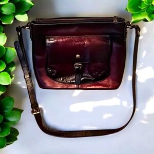 Patricia Nash Oxfordblood with a Burnt Outline Shoulder Bag/Crossbody